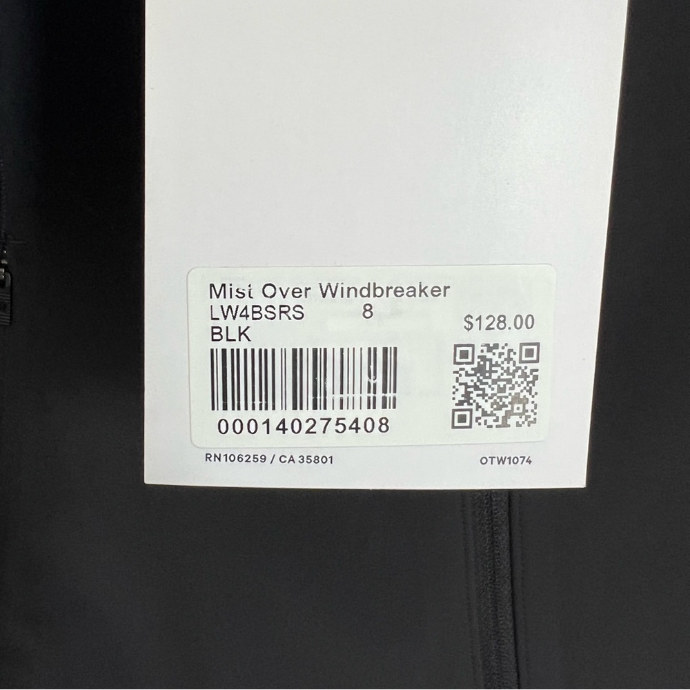 lululemon athletica Mist Over Windbreaker Jacket Black 8 - Picture 8 of 8